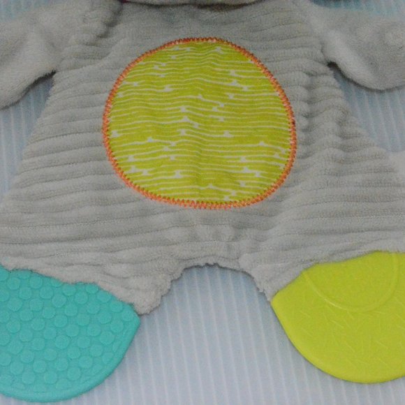 Bright Starts Elephant Snuggle Teethe Plush Lovey - Picture 3 of 7